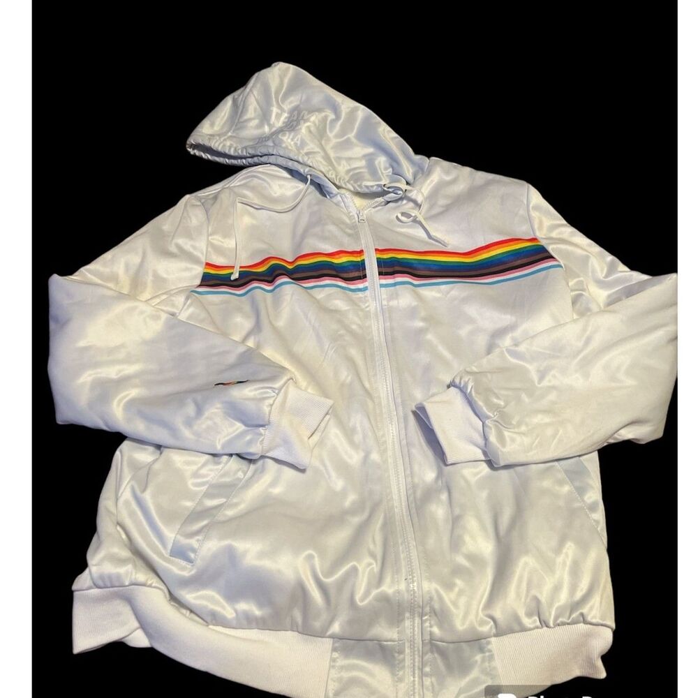 Xbox Jacket Gay Pride LGBTQIA Team XBox Gaming For Everyone Furry Inside Size XL